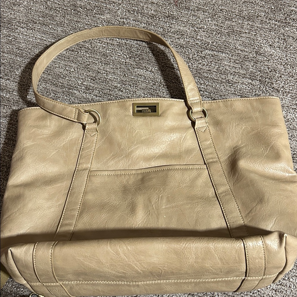 Azaria faux Leather Tote backpack bag